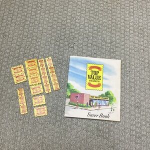 Vintage Top Value Stamps Saver Book with Stamps 1960s‎ Collectible